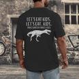 Lets Eat Kids Punctuation Saves Lives Dino Teacher Men Men's Back Print T-Shirt, funny design Lets Eat Kids Punctuation Saves Lives Dino Teacher Men Men's Back Print T-Shirt, funny design