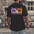 Elements Of Halloween Fear Periodically Chemistry Teacher Men's Back Print T-Shirt, funny design