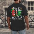 Elf Squad Pre-k Teacher Christmas Child Xmas Men's Back Print T-Shirt, funny design