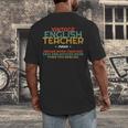 ENGLISH TEACHER Definition Vintage Tee T-Shirt Men's Back Print T-Shirt, funny design ENGLISH TEACHER Definition Vintage Tee T-Shirt Men's Back Print T-Shirt, funny design