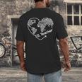 ESL Teacher ESOL Student Cute Heart Shape English Teacher Men's Back Print T-Shirt, funny design ESL Teacher ESOL Student Cute Heart Shape English Teacher Men's Back Print T-Shirt, funny design