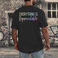 Everything Is Figureoutable Teacher Motivational - -Adults Small Short Sleeve Crew Collar Modern Fun Vacation Cotton Polyester Machine Wash Men's Back Print T-Shirt, funny design Everything Is Figureoutable Teacher Motivational - -Adults Small Short Sleeve Crew Collar Modern Fun Vacation Cotton Polyester Machine Wash Men's Back Print T-Shirt, funny design