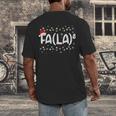 FA LA8 Christmas Santa Fa La Math Teacher Men Women Men's Back Print T-Shirt, funny design