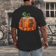 Fall Book Autumn Reading Teacher Halloween Pumpkin Season Men's Back Print T-Shirt, funny design Fall Book Autumn Reading Teacher Halloween Pumpkin Season Men's Back Print T-Shirt, funny design