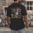 Fall Holiday Themed Thanksgiving Halloween Teacher Trick Or Men's Back Print T-Shirt, funny design