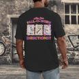 Are You Fall-O-Ween Directions Halloween Teacher Ghost Men's Back Print T-Shirt, funny design