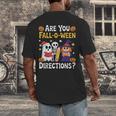 Are You Fall O Ween Directions Halloween Teacher Ghost Men's Back Print T-Shirt, funny design Are You Fall O Ween Directions Halloween Teacher Ghost Men's Back Print T-Shirt, funny design