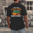 Are You Fall O Ween Directions Halloween Teacher Retro Men's Back Print T-Shirt, funny design Are You Fall O Ween Directions Halloween Teacher Retro Men's Back Print T-Shirt, funny design
