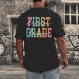 First Grade Dream Team Back To School 1st Grade Teacher Men's Back Print T-Shirt, funny design First Grade Dream Team Back To School 1st Grade Teacher Men's Back Print T-Shirt, funny design