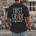 First Grade Squad 1st Grade Teacher Crew Back To School Team Men's Back Print T-Shirt, funny design First Grade Squad 1st Grade Teacher Crew Back To School Team Men's Back Print T-Shirt, funny design