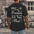 French Teacher En Francais S'Il Vous Plait End Of Year Men's Back Print T-Shirt, funny design French Teacher En Francais S'Il Vous Plait End Of Year Men's Back Print T-Shirt, funny design