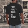 Funny Art Teacher Men's Back Print T-Shirt, funny design Funny Art Teacher Men's Back Print T-Shirt, funny design