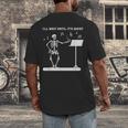 Funny Skeleton Music Teacher I'Ll Wait Until It's Quiet Men's Back Print T-Shirt, funny design Funny Skeleton Music Teacher I'Ll Wait Until It's Quiet Men's Back Print T-Shirt, funny design