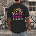 Future Kids Career Teacher Rainbow Boy Girl Graduations Men's Back Print T-Shirt, funny design Future Kids Career Teacher Rainbow Boy Girl Graduations Men's Back Print T-Shirt, funny design