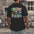 Future Teacher Kid's Career Men's Back Print T-Shirt, funny design Future Teacher Kid's Career Men's Back Print T-Shirt, funny design