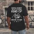 Geology Outfit Geology Teacher Geology Department Geologist Men's Back Print T-Shirt, funny design