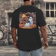 Ghost Book Reading Halloween Books Lover Teacher Men's Back Print T-Shirt, funny design Ghost Book Reading Halloween Books Lover Teacher Men's Back Print T-Shirt, funny design