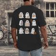 Ghost Speech Therapy Teacher Spooky Season Halloween Men's Back Print T-Shirt, funny design