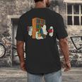 Ghosts Reading Books Teacher Halloween Librarian Boooks Men's Back Print T-Shirt, funny design Ghosts Reading Books Teacher Halloween Librarian Boooks Men's Back Print T-Shirt, funny design