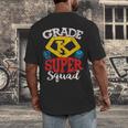 Grade K Super Squad Superhero Kindergarten Teacher Team Men's Back Print T-Shirt, funny design Grade K Super Squad Superhero Kindergarten Teacher Team Men's Back Print T-Shirt, funny design