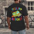 Groovy Field Trip Anyone Happy Field Day For Teachers Kids Men's Back Print T-Shirt, funny design Groovy Field Trip Anyone Happy Field Day For Teachers Kids Men's Back Print T-Shirt, funny design