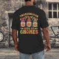 Groovy Thanksgiving With My Gnomie Women Teacher Fall Gnome Men's Back Print T-Shirt, funny design Groovy Thanksgiving With My Gnomie Women Teacher Fall Gnome Men's Back Print T-Shirt, funny design