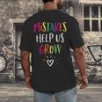 Growth Mindset Positive Back To School Teacher Student Men's Back Print T-Shirt, funny design Growth Mindset Positive Back To School Teacher Student Men's Back Print T-Shirt, funny design