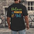 Growth Mindset Teacher Believe In The Power Of Yet Men's Back Print T-Shirt, funny design Growth Mindset Teacher Believe In The Power Of Yet Men's Back Print T-Shirt, funny design