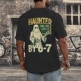 Halloween Costume Haunted By 67 Ghost Math Teacher Professor Men's Back Print T-Shirt, funny design