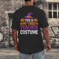 Halloween Costumes For Teachers Tired Teacher Costume Tee Men's Back Print T-Shirt, funny design Halloween Costumes For Teachers Tired Teacher Costume Tee Men's Back Print T-Shirt, funny design