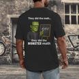 Halloween Monster Math Pun Teacher Humor Men's Back Print T-Shirt, funny design Halloween Monster Math Pun Teacher Humor Men's Back Print T-Shirt, funny design