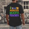 Halloween Monster Math Teacher Men Women Men's Back Print T-Shirt, funny design Halloween Monster Math Teacher Men Women Men's Back Print T-Shirt, funny design