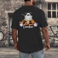 Halloween PE Teacher Ghosts Pumpkins Sports Lover Men's Back Print T-Shirt, funny design Halloween PE Teacher Ghosts Pumpkins Sports Lover Men's Back Print T-Shirt, funny design