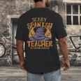 Halloween Scary Spanish Teacher No Costume Required For Men Women Men's Back Print T-Shirt, funny design Halloween Scary Spanish Teacher No Costume Required For Men Women Men's Back Print T-Shirt, funny design