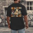 Halloween SLP Sped Teacher Groovy Inclusion Isn't Scary Men's Back Print T-Shirt, funny design Halloween SLP Sped Teacher Groovy Inclusion Isn't Scary Men's Back Print T-Shirt, funny design