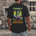 Halloween Teacher Librarian Frankenstein Reading Books Men's Back Print T-Shirt, funny design Halloween Teacher Librarian Frankenstein Reading Books Men's Back Print T-Shirt, funny design