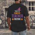 Halloween Teachers This Is My Tired Teacher Costume Men's Back Print T-Shirt, funny design Halloween Teachers This Is My Tired Teacher Costume Men's Back Print T-Shirt, funny design