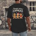 Hangin With My Cookies Gingerbread Christmas Teacher Men's Back Print T-Shirt, funny design Hangin With My Cookies Gingerbread Christmas Teacher Men's Back Print T-Shirt, funny design