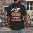 Hangin With My Cookies Gingerbread Man Xmas Teacher Men's Back Print T-Shirt, funny design Hangin With My Cookies Gingerbread Man Xmas Teacher Men's Back Print T-Shirt, funny design