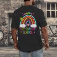 Happy 50th Days Of School Rainbow Teacher 50 Days Smarter Men's Back Print T-Shirt, funny design Happy 50th Days Of School Rainbow Teacher 50 Days Smarter Men's Back Print T-Shirt, funny design
