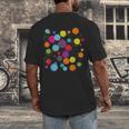 Happy Dot Day Colorful Polka Dot Art Teacher Student Kids Men's Back Print T-Shirt, funny design