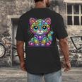 Happy Dot Day Colorful Polka Dot Cat Kitten Teachers Kids Men's Back Print T-Shirt, funny design Happy Dot Day Colorful Polka Dot Cat Kitten Teachers Kids Men's Back Print T-Shirt, funny design