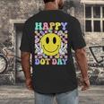 Happy Dot Day Shirts Teacher Student Girls Kids Smile Face Men's Back Print T-Shirt, funny design