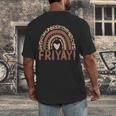 Happy Fri-Yay Friday Lovers Fun Teacher Leopard Rainbow Men Women Girls Kids Men's Back Print T-Shirt, funny design Happy Fri-Yay Friday Lovers Fun Teacher Leopard Rainbow Men Women Girls Kids Men's Back Print T-Shirt, funny design