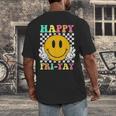 Happy Fri-Yay Teacher Friday Weekend School Men's Back Print T-Shirt, funny design Happy Fri-Yay Teacher Friday Weekend School Men's Back Print T-Shirt, funny design