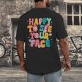 Happy To See Your Face Teacher Disco Ball Back To School Men's Back Print T-Shirt, funny design Happy To See Your Face Teacher Disco Ball Back To School Men's Back Print T-Shirt, funny design
