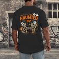 Haunted By 6-7 Halloween Math Teacher Joke Men's Back Print T-Shirt, funny design Haunted By 6-7 Halloween Math Teacher Joke Men's Back Print T-Shirt, funny design