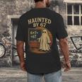 Haunted By 67 Ghost Math Joke Student Halloween Nerd Teacher Men's Back Print T-Shirt, funny design Haunted By 67 Ghost Math Joke Student Halloween Nerd Teacher Men's Back Print T-Shirt, funny design