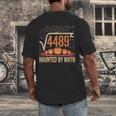 Haunted By Math 67 Meme Math Teacher Square Root 4489 Men's Back Print T-Shirt, funny design Haunted By Math 67 Meme Math Teacher Square Root 4489 Men's Back Print T-Shirt, funny design