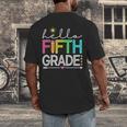 Hello Fifth Grade Teacher Student 5th Grade Back To School Men's Back Print T-Shirt, funny design Hello Fifth Grade Teacher Student 5th Grade Back To School Men's Back Print T-Shirt, funny design